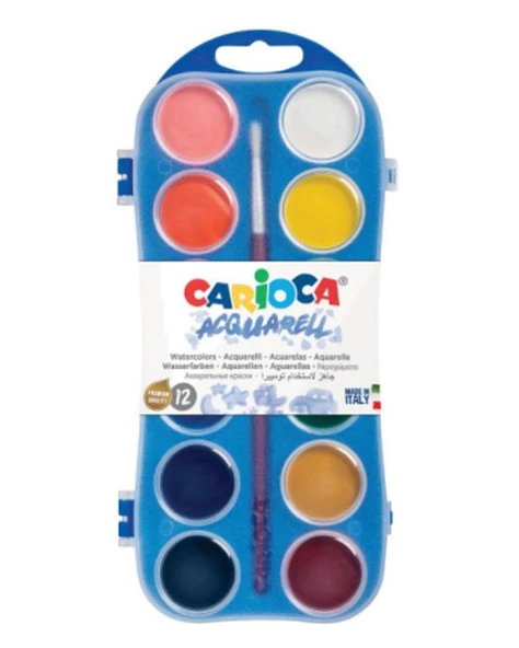 Carioca Aquarell 12li Sulu Boya Seti (30mm) ürün görseli 1