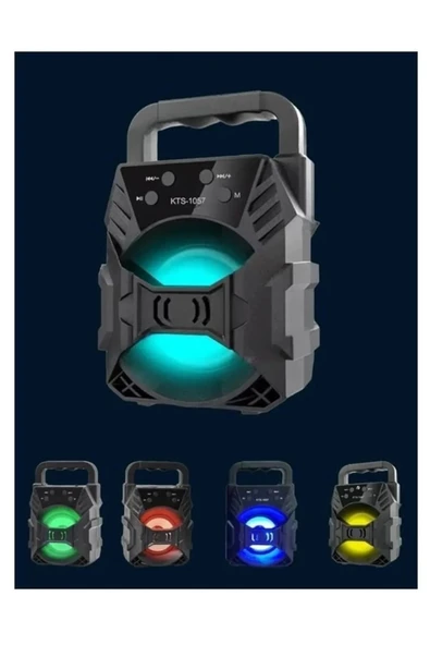 gunkes Kts-1057 Işıklı Bluetooth Hoparlör Ses Bombası Yüksek Ses Ses Bombası Yüksek Ses ürün görseli 1