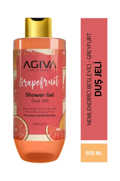 Agiva Care&Beauty Greyfurt Özlü Besleyici ve Nemlendirici Duş Jeli ürün görseli 1