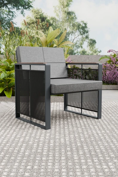 Wood House SERA TEKLİ KOLTUK (antrasit-gri) ürün görseli 1