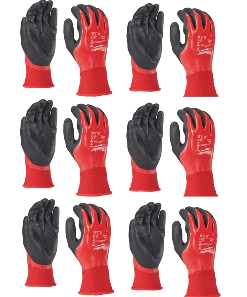 Milwaukee Sıvı ve Yağ 1.Derece Kesik Korumalı Eldiven 10/XL PK(12) 4932493226 ürün görseli 1