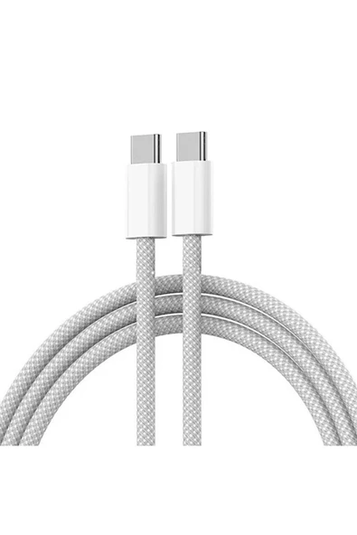 gunkes Apple Ipad Iphone 15/16 Plus/16/17 Pro Max Uyumlu 60w Hızlı Şarj Kablosu Örgü Usb-c Type-c Pd Kablo ürün görseli 1