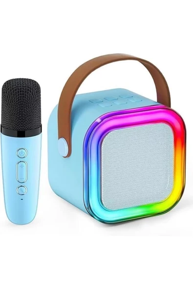 FİOPLUS Kablosuz Mikrofonlu Karaoke Hoparlör  RGB Işıklı Taşınabilir Kutu  FP-K12  3 Renk Seçeneği ürün görseli 1