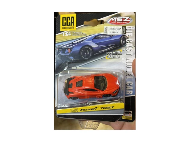 CCA Premium Series Mc Laren 765LT Turuncu 1/64 Model Araba ürün görseli 1