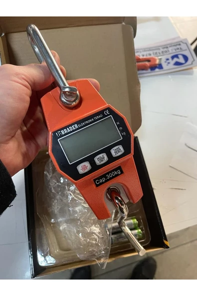 Brader 300 Kg Kapasite Geniş Ekran Askılı Terazi - Askılı Kantar Elektronik Kantar ürün görseli 1