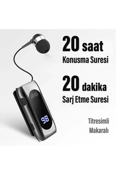 Subzero Titreşimli Makaralı Bluetooth Kulaklık Kablosuz Kulaklık Titreşimli 20 Saat ürün görseli 1