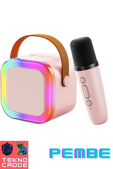 beboncool K12 Mini AUX/TF/USB/Bluetooth Hoparlör Mikrofon ÇOCUKLAR İÇİN KARAOKE Hoparlör KİT ürün görseli 1