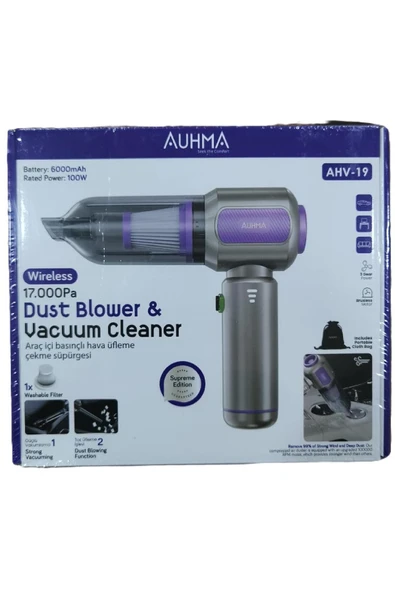toysclub AHV-19 OTO SÜPÜRGE 17.000 Pa / 6000 mAh / 100 W ürün görseli 1