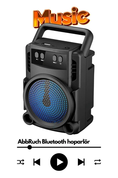gunkes Mini Ses Bombası Rgb Işıklı Taşınabilir Bluetooth Hoparlör Fm Radyo/SD Kart/Usb/Bluetooth Speaker ürün görseli 1