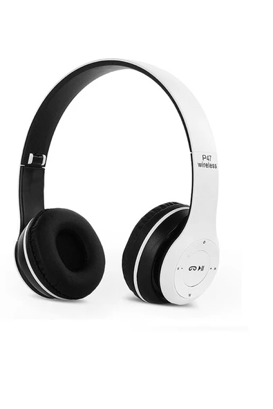 FİOPLUS Wireless P47 Uyumlu Katlanabilir Bluetooth Kablosuz Kulaklık ürün görseli 1