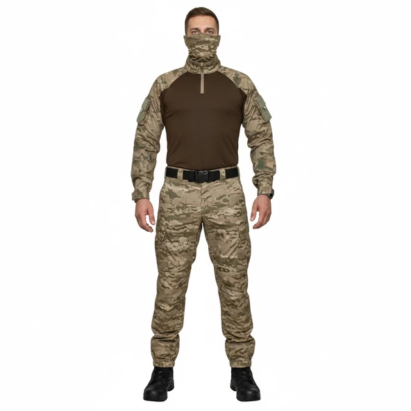 COMBAT TİŞÖRT JANDARMA KAHVE - Resim 2
