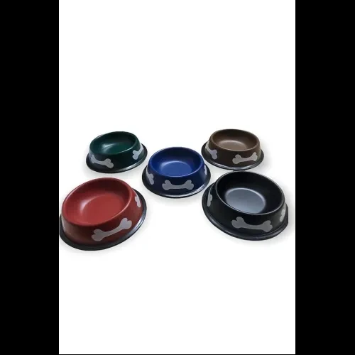 HERŞEYTREND Kemik Desenli Metal Mama Kabı ürün görseli 1