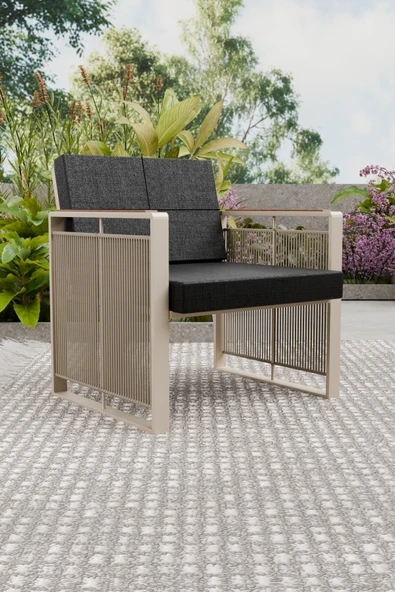 Wood House SERA TEKLİ KOLTUK (cappucino-siyah) ürün görseli 1