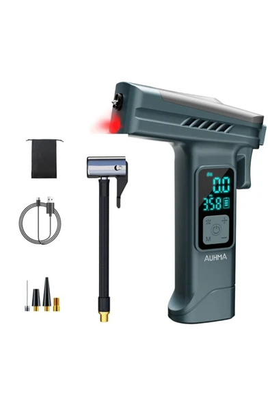 gunkes Auhma A7733 Taşınabilir Kompresörlü Hava Pompası 4000mAh150 PSI Dijital LCD Ekranlı ürün görseli 1