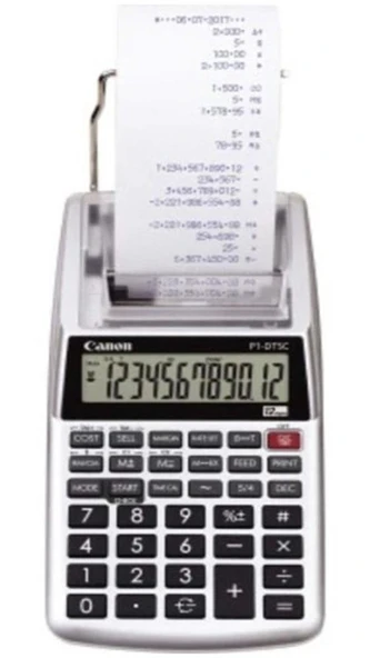 Canon P1-DTSC II 12 Hane Şeritli  Hesap Makinesi ürün görseli 1