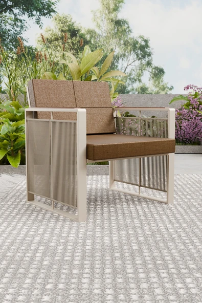 Wood House SERA TEKLİ KOLTUK (cappucino-kahve) ürün görseli 1