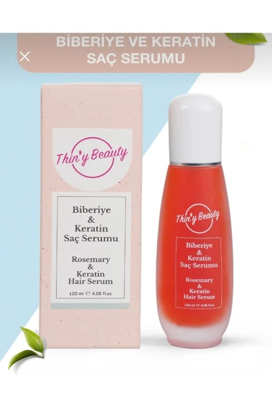 Byzeynepdurak Thiny Beauty Biberiye ve KERATİN SAÇ SERUMU 120ml ürün görseli 1