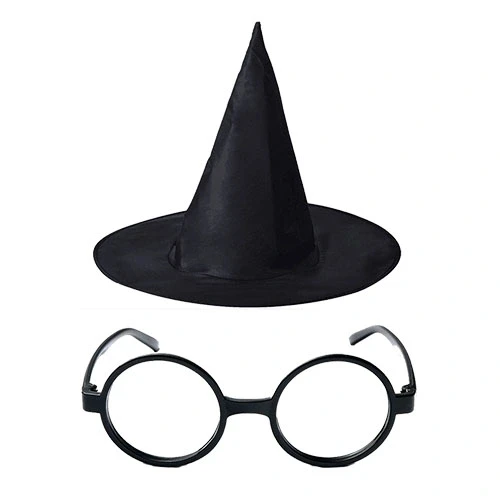 HERŞEYTREND Harry Potter Şapkası ve Gözlüğü Siyah Renk ürün görseli 1