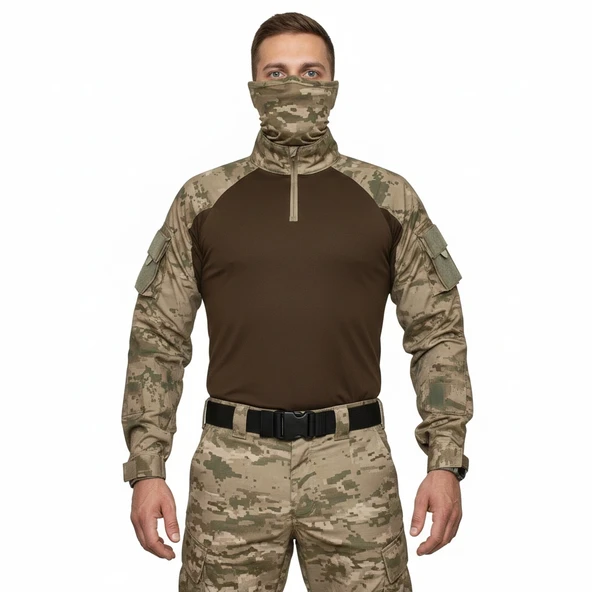 COMBAT TİŞÖRT JANDARMA KAHVE ürün görseli 1