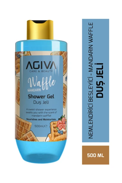 Agiva Care&Beauty Mandarin&Waffle Özlü Besleyici ve Nemlendirici Duş Jeli ürün görseli 1