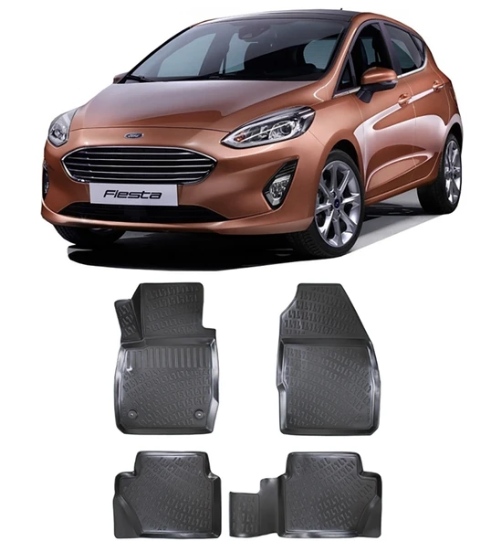 Ford Fiesta 2018 Sonrası BTM 3D Havuzlu Paspas ürün görseli 1