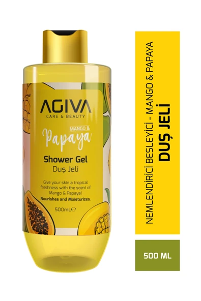Agiva Care&Beauty Mango&Papaya Özlü Besleyici ve Nemlendirici Duş Jeli ürün görseli 1