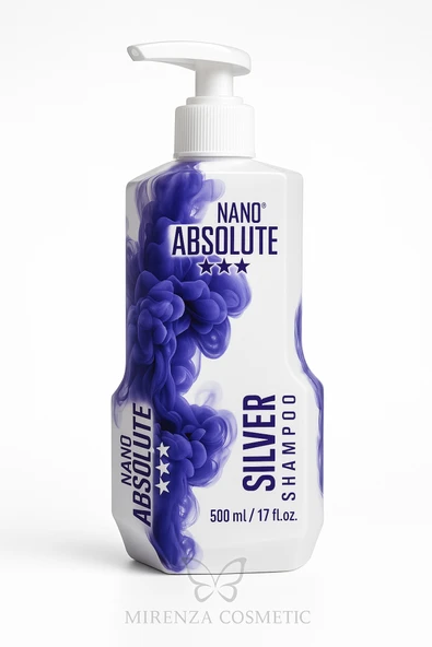 Nano Absolute Silver Şampuan Mor Şampuan Turunculaşma Karşıtı Platin Sarı Ve Gri Saçlar Için 500 ml ürün görseli 1