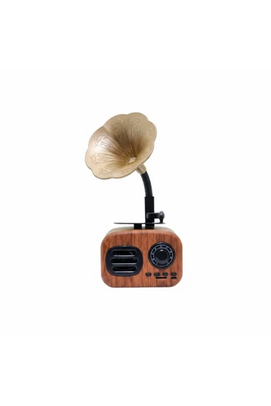 Dynego B5 Nostaljik Mini Gramafon Radyo Usb Aux Bluetooth Radyo Yüksek Ses Kalitesi ürün görseli 1