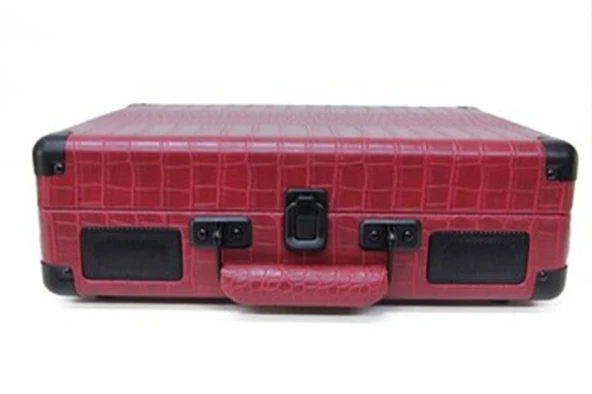 Crownwell Turntable Suitcase CR Series BORDO - Resim 2