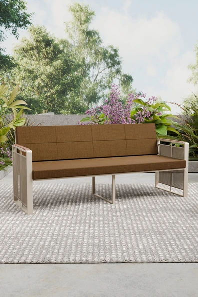 Wood House SERA 3'LÜ KOLTUK (cappucino-kahve) ürün görseli 1
