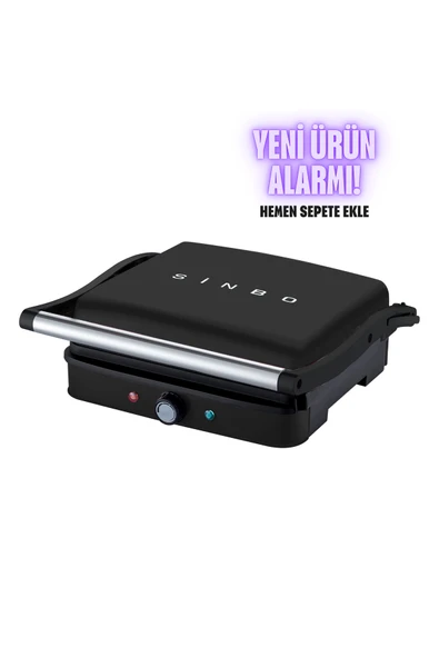 Sindoo Sinbo Ssm-2571 Tost Makinesi 2000 W -mat Siyah ürün görseli 1