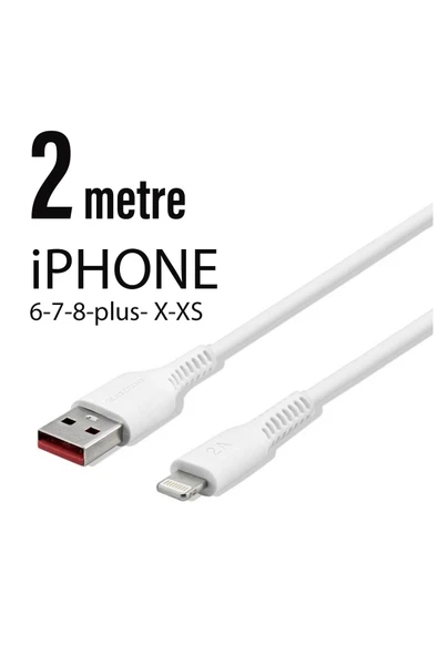 Subzero 2 Metre Iphone Şarj Data Kablosu 2 Mt 2.0a Cl19 ürün görseli 1