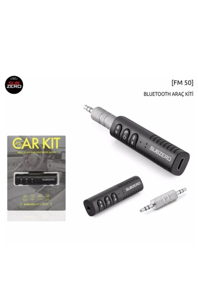 Subzero Oto Teyp Aux Çıkışı Bluetooth Çevirici Araç Içi Kablosuz Müzik Alıcısı Fm50 ürün görseli 1