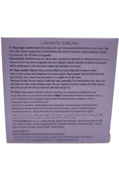 Mage LAVANTALI DOĞAL SABUN - Resim 6