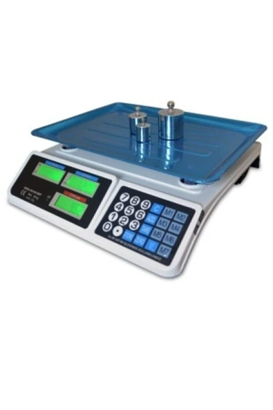 easytekno Teknika Elektronik Dijital Bakkal Manav Market Pazarcı Ve Kasap Terazisi 40 Kg Kapasiteli ürün görseli 1
