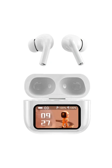 FİOPLUS L58 Ekranlı ANC Kablosuz Bluetooth Kulaklık Led Ekran Aktif Gürültü Önleme ürün görseli 1