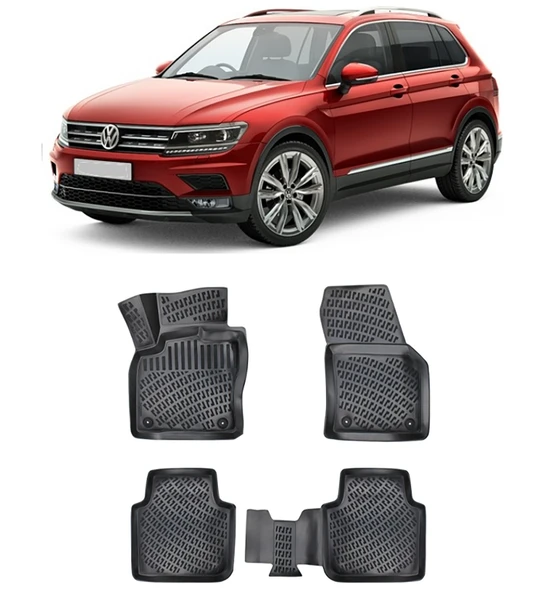 VW Tiguan 2016-2023 BTM 3D Havuzlu Paspas ürün görseli 1