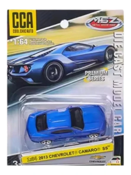 CCA Premium Series 2013 Chevrolet Camaro SS Mavi 1/64 Model Araba ürün görseli 1