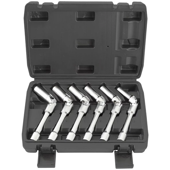 BUJİ LOKMA ANAHTAR SETİ 6 PARÇA 3/8 150 MM 8-10-12-14-16 -18 ürün görseli 1
