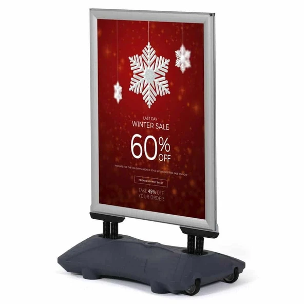 Wind Pro A1 (60x85cm) Gri Kaldırım Panosu ürün görseli 1