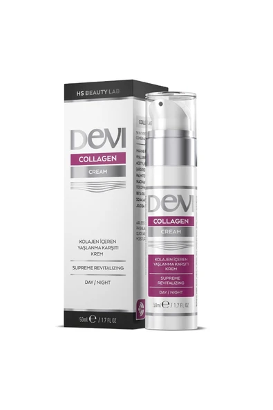 Devi Collagen Cream 50ml Yaşlanma Karşıtı Nemlendirici Kolajen Krem ürün görseli 1