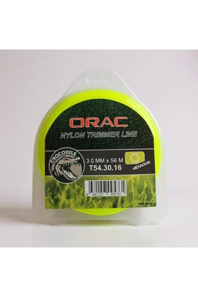 Orac 3,00 mm 56 Metre Altı Köşe Sarı Tırpan Misinası ürün görseli 1