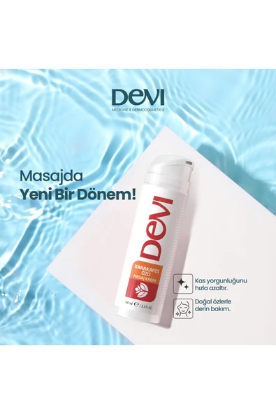 Devi Karakafes Özü Masaj Kremi 100ml Semptom Azaltma - Resim 3