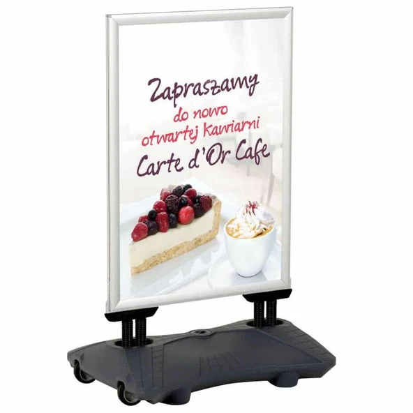 Wind Pro A0 (85x120cm) Gri Kaldırım Panosu ürün görseli 1