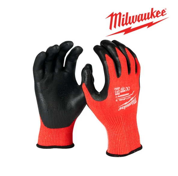 Milwaukee 3.Derece Kesik Korumalı Nitril Eldiven 11/XXL PK(12) 4932479015 ürün görseli 1