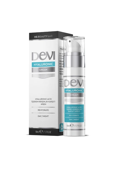 Devi Hyaluronic Acid Cream 50ml Bariyer Güçlendirici Ve Kırışıklık Karşıtı Yoğun Nemlendirici Krem ürün görseli 1
