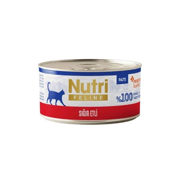Nutri Feline Sığır Etli Tahılsız Yetişkin Kedi Konservesi 70 gr ürün görseli 1