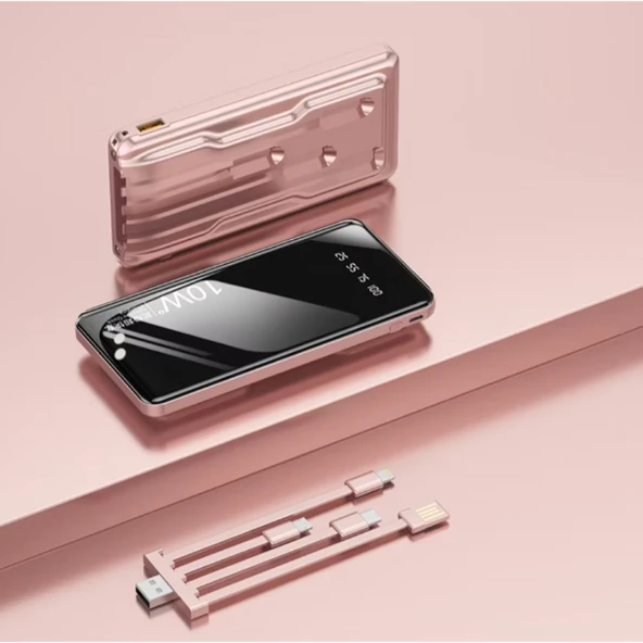 Kendinden Kablolu 10.000 mAh Powerbank ürün görseli 1