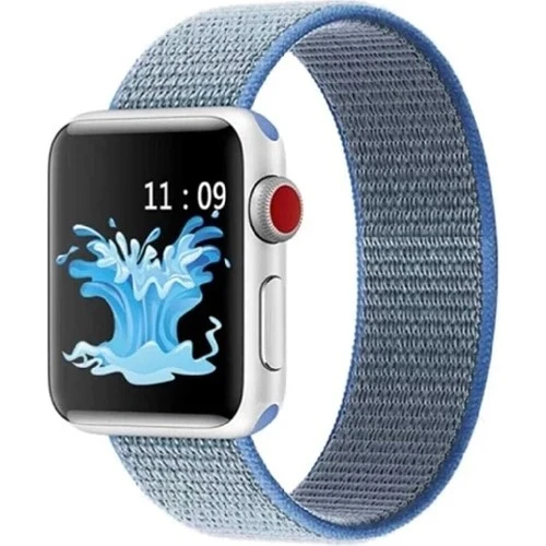 Mi7a Apple Watch Seri 7 6 5 4 3 2 Se 42MM / 44MM / 45MM Uyumlu Spor Loop Dokuma Hasır Kordon ürün görseli 1
