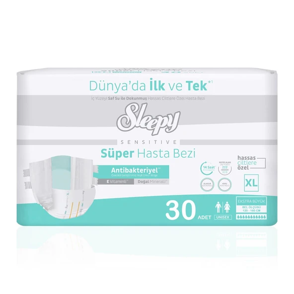 Sleepy Belbantlı Hasta Bezi XL-Extra Large Beden 30 Adet ürün görseli 1